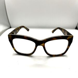 peepers Eyeglasses 2543 Shine On Focus Designer Frames Only Brown +1.50